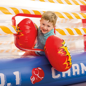 جامپینگ بادی طرح رینگ بوکس اینتکس با دستکش Inflatable jumping box design box Intex_اسباب بازی ورزشی